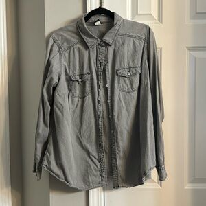 Torrid grey button down